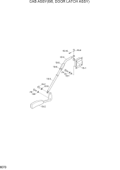 CAB ASSY(6/6, DOOR LATCH ASSY)