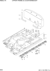 UPPER FRAME & COUNTERWEIGHT