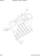 BUCKET(7 TEETH, ROCK)