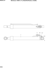 MIDDLE ARM CYLINDER(R520LC-9DM)