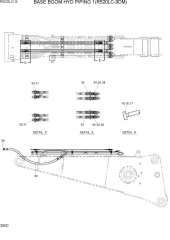 BASE BOOM HYD PIPING 1(R520LC-9DM)