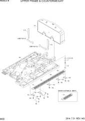 UPPER FRAME & COUNTERWEIGHT
