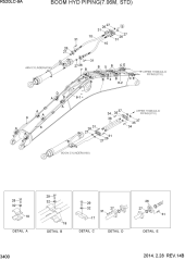 BOOM HYD PIPING(7.06M, STD)