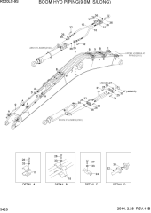 BOOM HYD PIPING(9.0M, S/LONG)