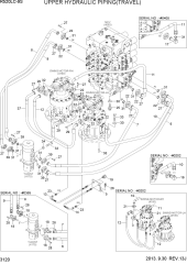 UPPER HYDRAULIC PIPING(TRAVEL)