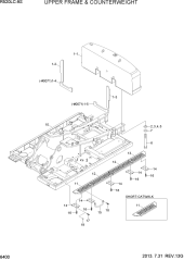 UPPER FRAME & COUNTERWEIGHT