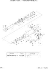 DOZER BLADE CYLINDER(WITH VALVE)
