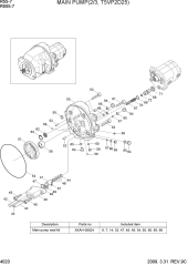MAIN PUMP(2/3, T5VP2D25)