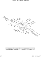 TRAVEL MOTOR(1/3, JMV-43)