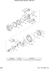 TRAVEL MOTOR(3/3, JMV-43)