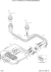 PILOT HYDRAULIC PIPING 6(B/SWING)