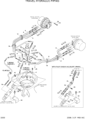 TRAVEL HYDRAULIC PIPING
