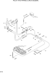 PILOT HYD PIPING 2 (RCV-DOZER)