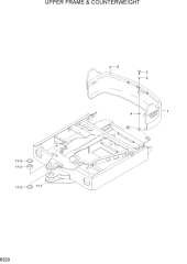 UPPER FRAME & COUNTERWEIGHT