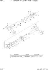 DOZER BLADE CYLINDER(W/O VALVE)