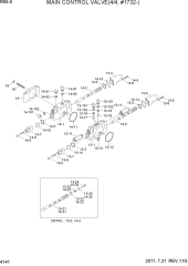 MAIN CONTROL VALVE(4/4, #1732-)