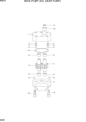 MAIN PUMP(4/4, GEAR PUMP)