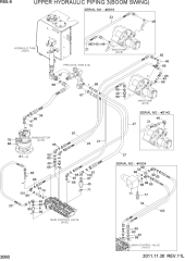 UPPER HYDRAULIC PIPING 3(BOOM SWING)