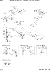 UPPER HYDRAULIC PIPING 4(BOOM SWING)