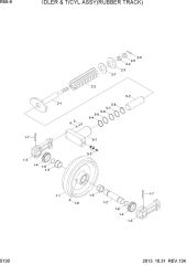 IDLER & T/CYL ASSY(RUBBER TRACK)