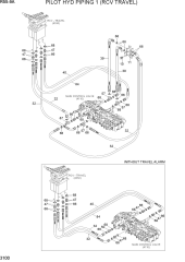 PILOT HYD PIPING 1 (RCV TRAVEL)