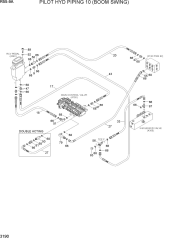PILOT HYD PIPING 10 (BOOM SWING)