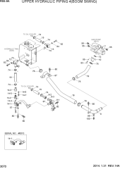 UPPER HYDRAULIC PIPING 4(BOOM SWING)