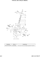 TRAVEL MOTOR(2/3, #0068-)
