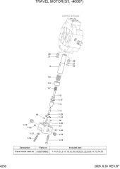 TRAVEL MOTOR(3/3, -#0067)