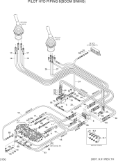 PILOT HYDRAULIC PIPING 6(B/SWING)