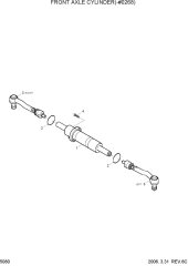 FRONT AXLE CYLINDER(-#0268)