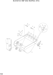 BUCKET(0.18M3 SAE HEAPED, STD)