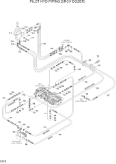 PILOT HYD PIPING 2(RCV DOZER)