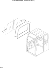 CABIN ASSY(6/6, SASH-RH ASSY)