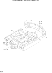 UPPER FRAME & COUNTERWEIGHT