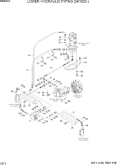 LOWER HYDRAULIC PIPING  2(#1620-)