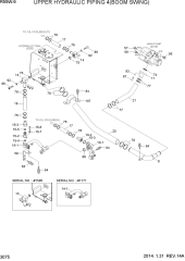 UPPER HYDRAULIC PIPING 4(BOOM SWING)