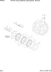 FRONT AXLE BRAKE DISC(DANA, -#1619)