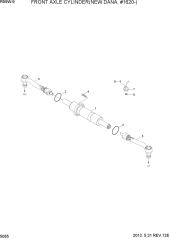 FRONT AXLE CYLINDER(NEW DANA, #1620-)