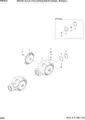 REAR AXLE HOUSING(NEW DANA, #1620-)