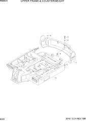 UPPER FRAME & COUNTERWEIGHT