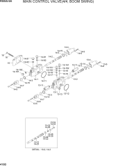 MAIN CONTROL VALVE(4/4, BOOM SWING)