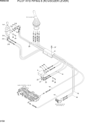 PILOT HYD PIPING 6 (RCV/DOZER LEVER)