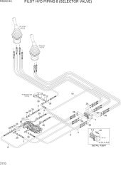 PILOT HYD PIPING 8 (SELECTOR VALVE)