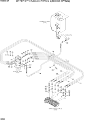 UPPER HYDRAULIC PIPING 2(BOOM SWING)