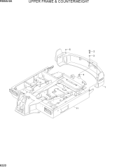UPPER FRAME & COUNTERWEIGHT