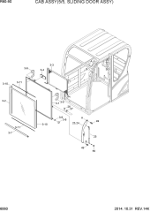 CAB ASSY(5/5, SLIDING DOOR ASSY)
