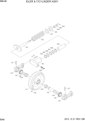 IDLER & T/CYLINDER ASSY