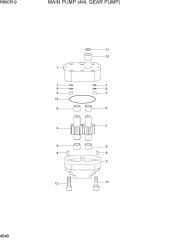 MAIN PUMP (4/4, GEAR PUMP)
