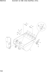 BUCKET (0.18M3 SAE HEAPED, STD)